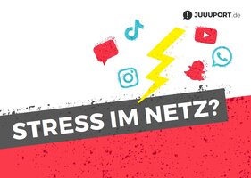 Postkarte "Stress im Netz?"