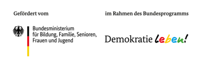 Logo "Demokratie leben!" Logo "Demokratie leben!"